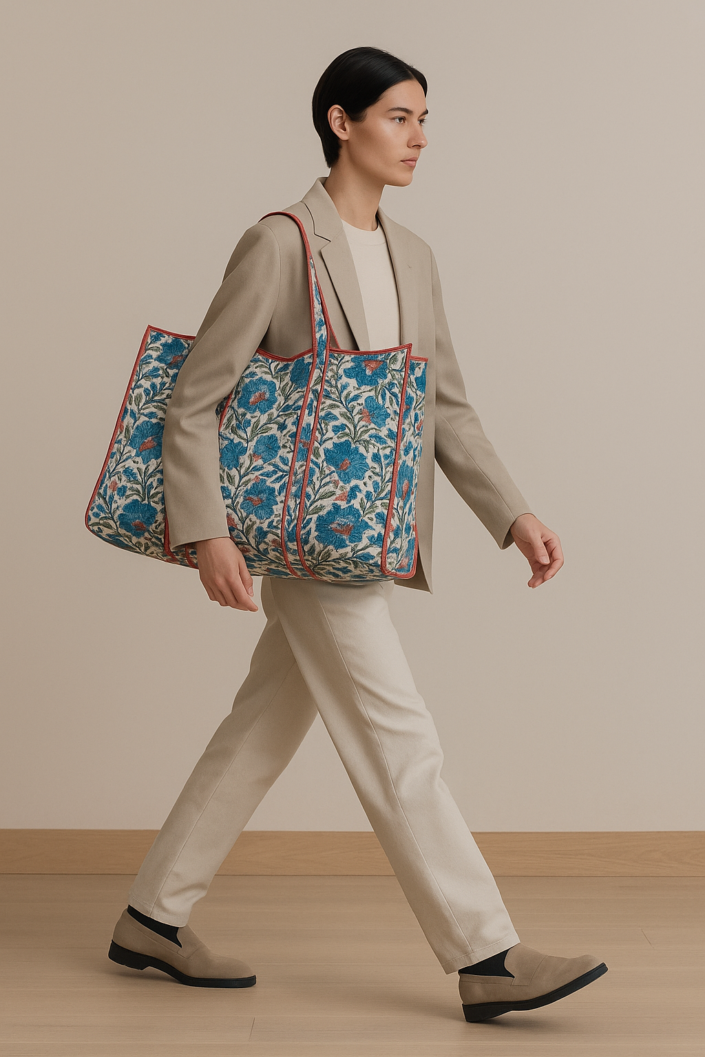 Blue Thistle Tote Bag