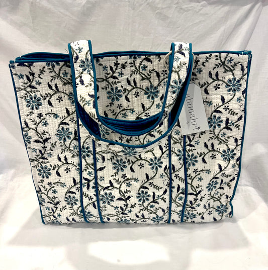 Indigo Vine Tote Bag