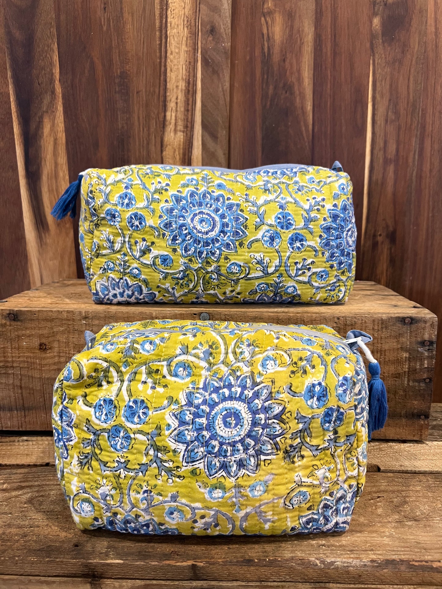 Boho Quilted Pouch - 2 Pieces
